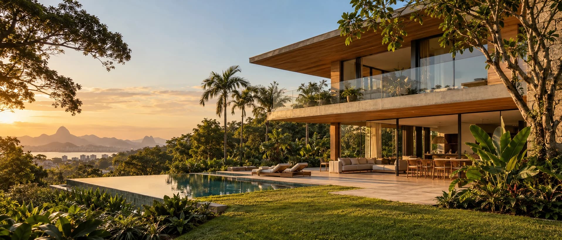 Fachada de residência contemporânea